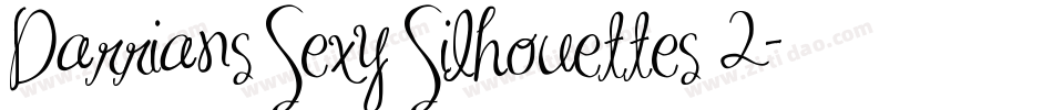 Darrians Sexy Silhouettes 2字体转换